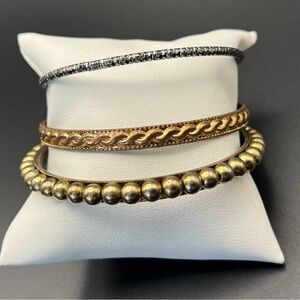 Black Gold and copper Colors Bracelet Set